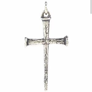 James Avery Textured Silver Cross Pendant & necklace